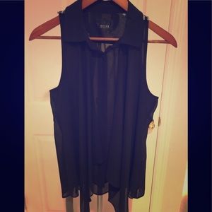 Cute Guess black dress top.